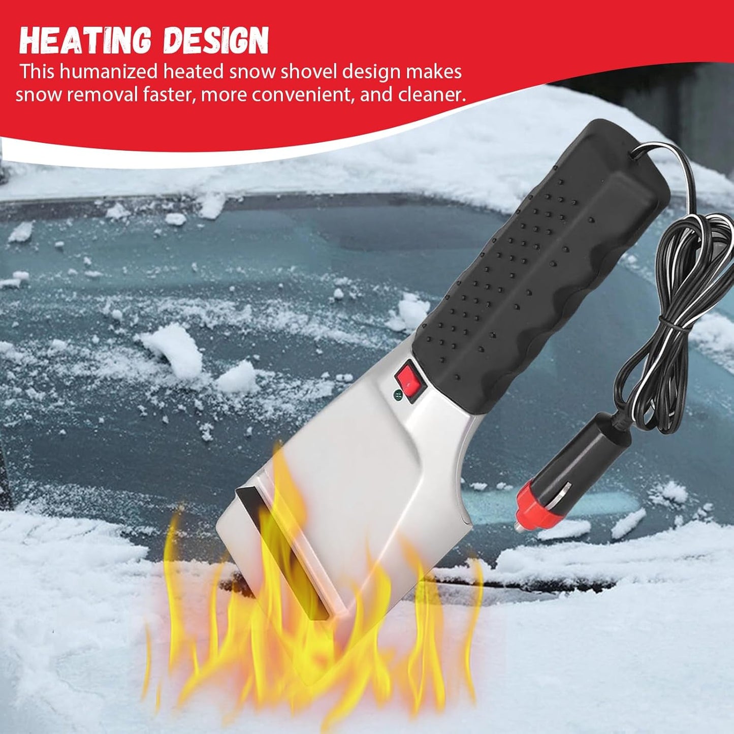 Grattoir à glace chauffant