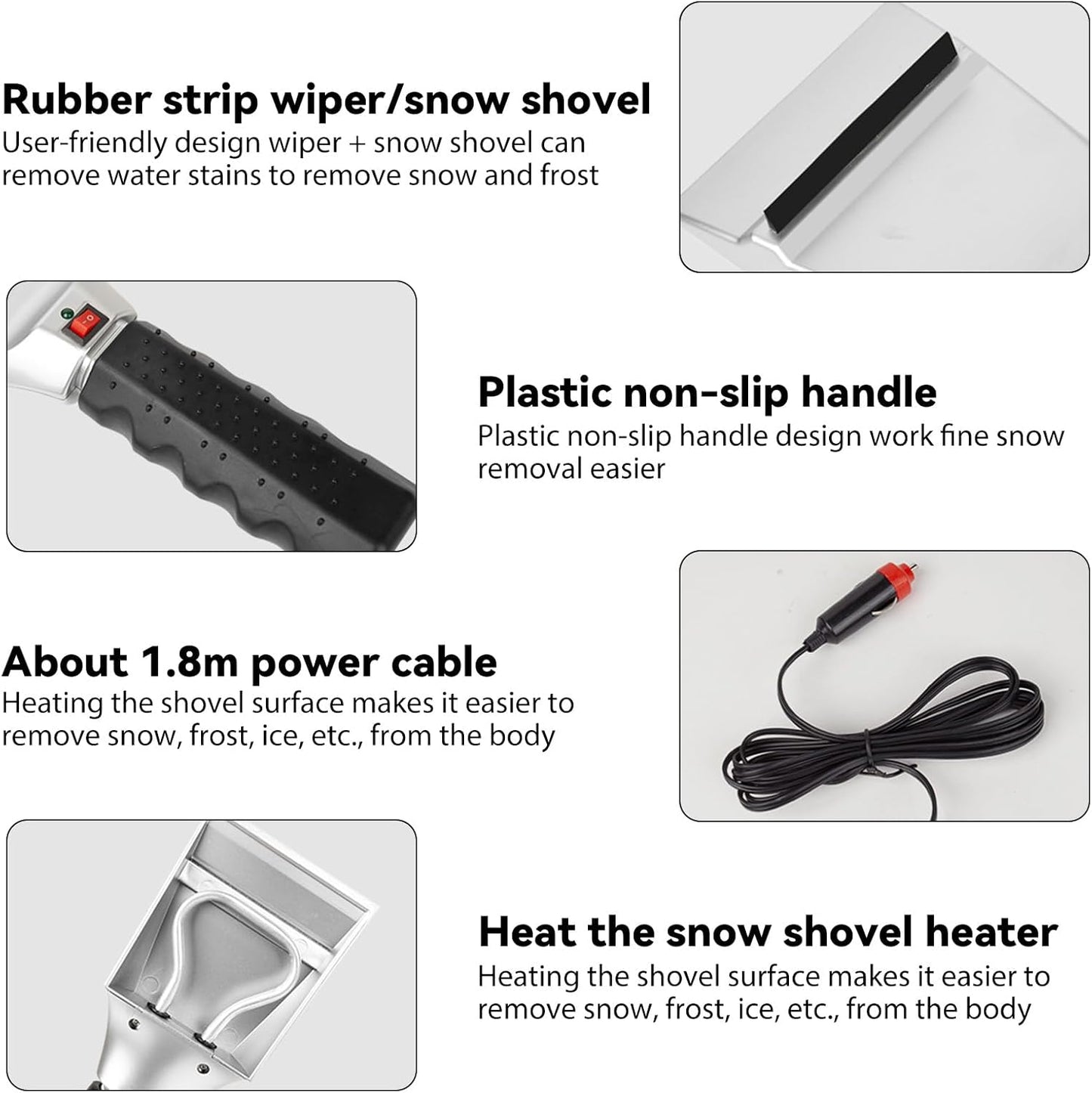 Grattoir à glace chauffant