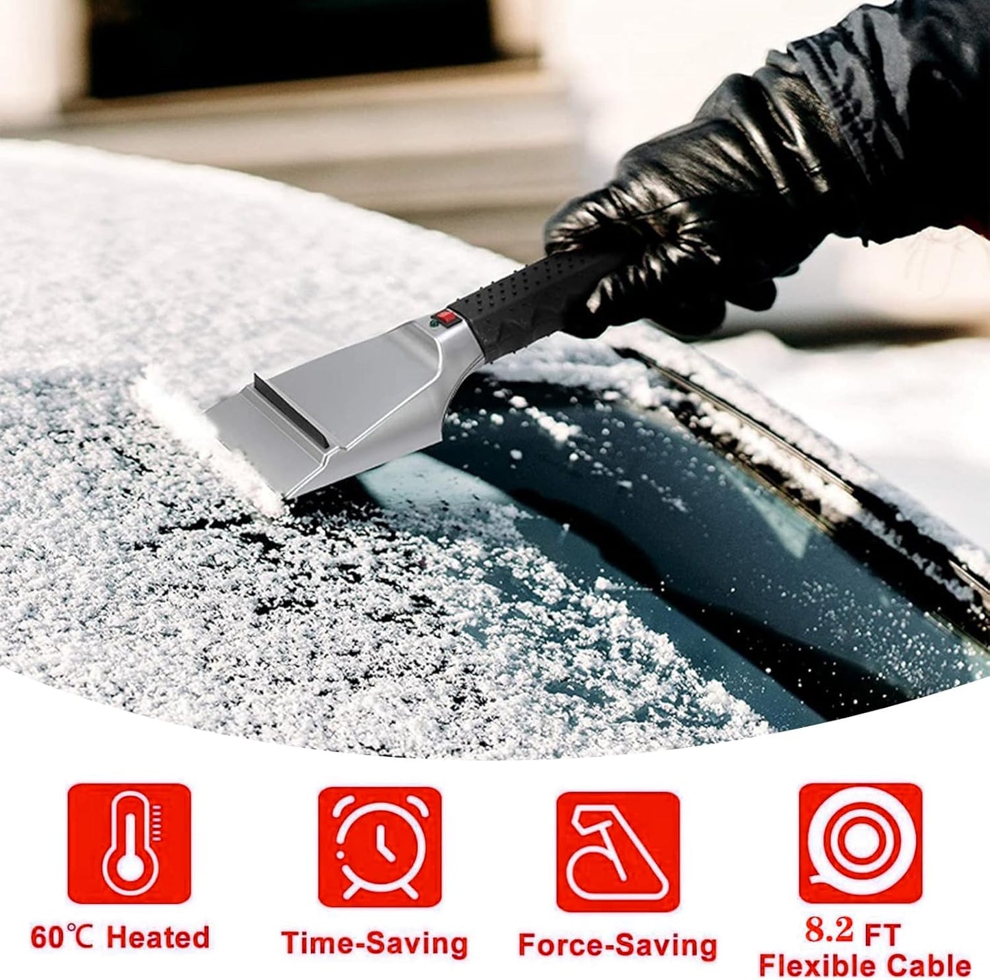 Grattoir à glace chauffant