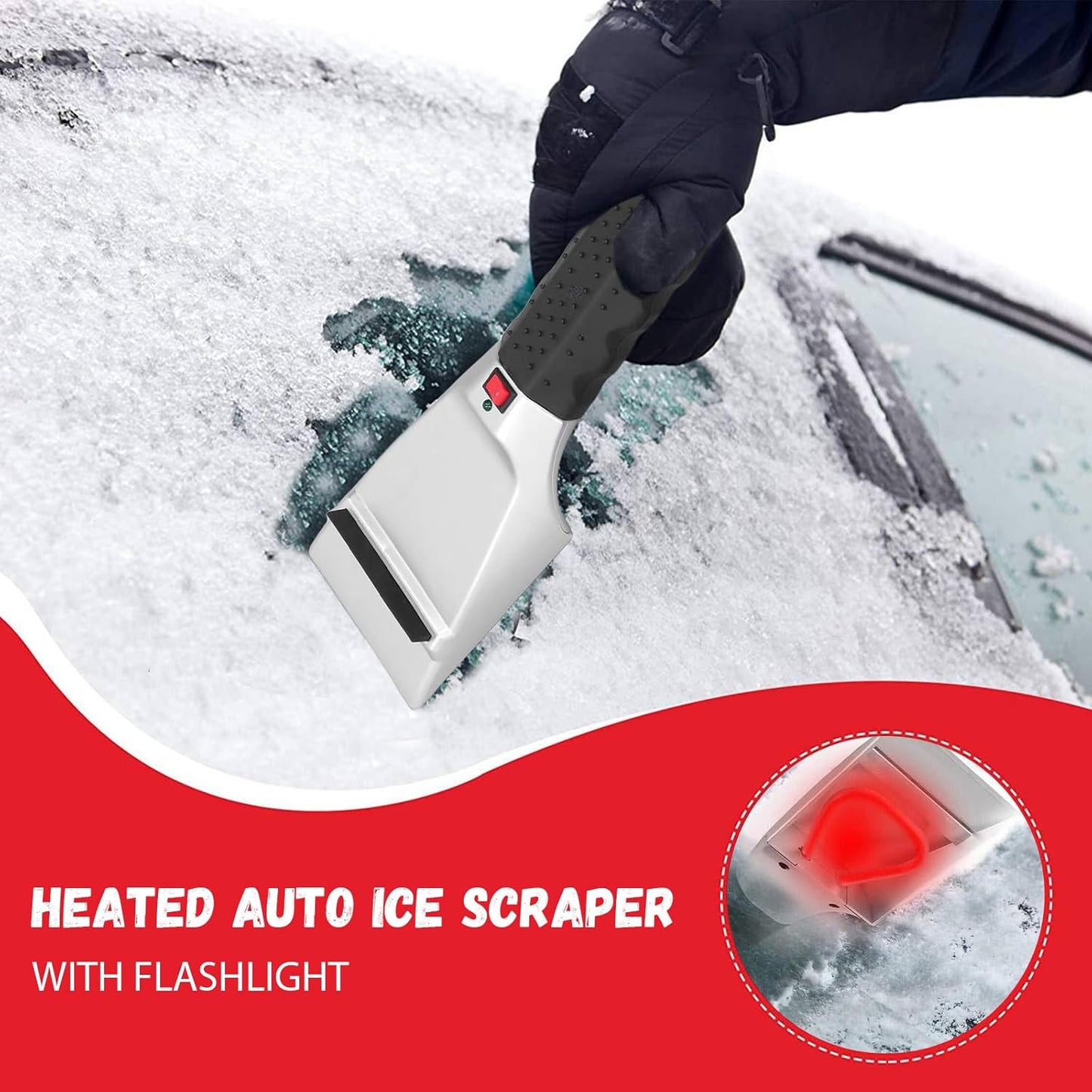 Grattoir à glace chauffant